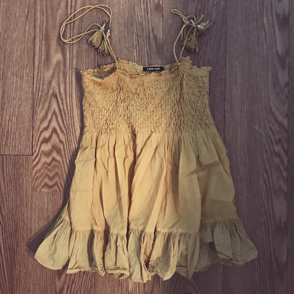 Love Sam yellow tank top